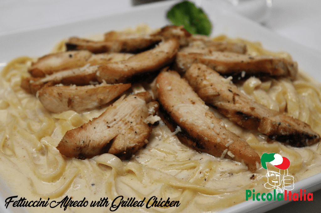 Piccola Italia Alfredo with Grilled Chicken