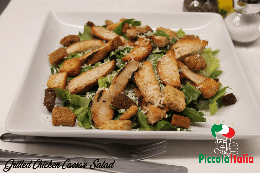 grilled chicken Caesar salad poster