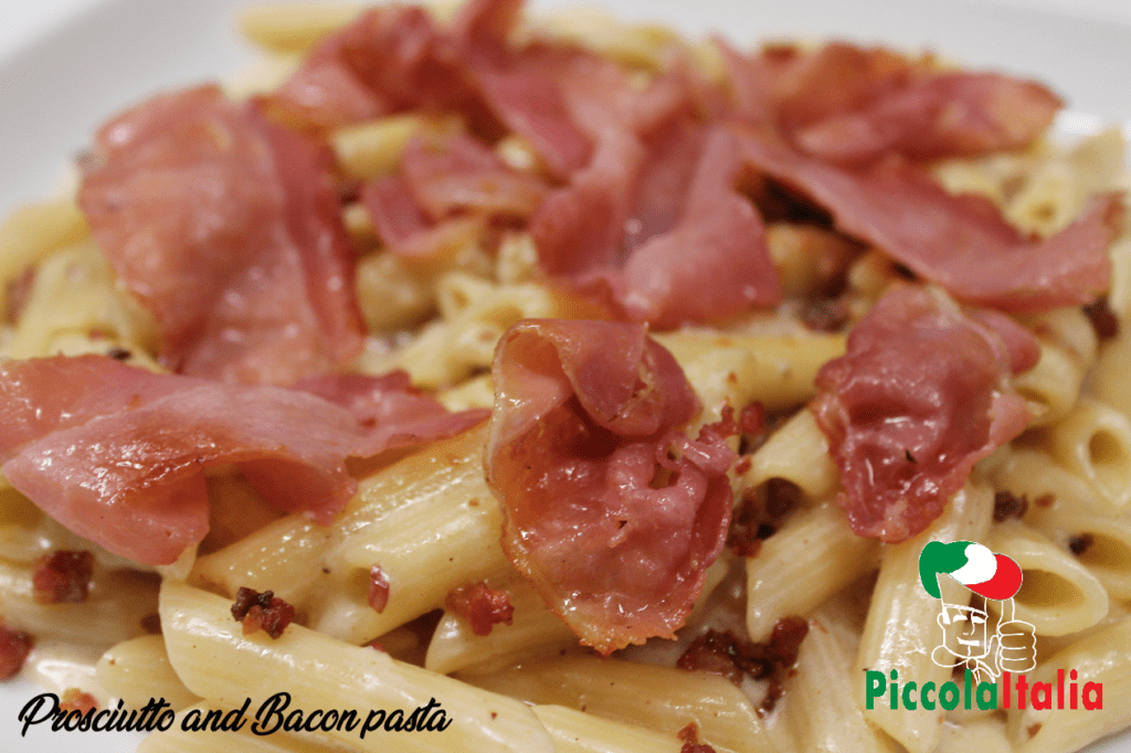 Piccola Italia Prosciutto and bacon pasta