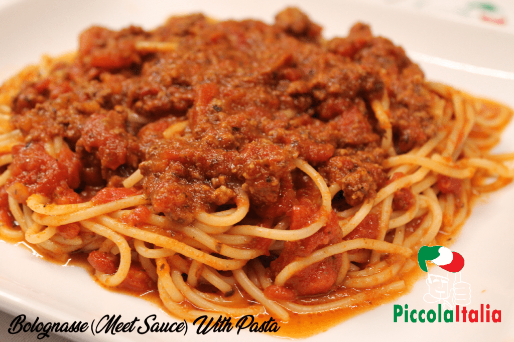 Bolognese meet sauce with pasta