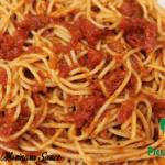 pasta with marinara sauce poster