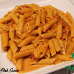Piccola Italia pasta with pink sauce